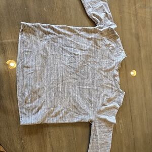Athleta Heather Gray Long Sleeve Top